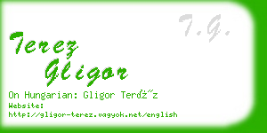 terez gligor business card